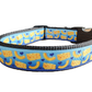 Mac And Cheese Black Nylon Dog Collar MD, LG, XL, Leash